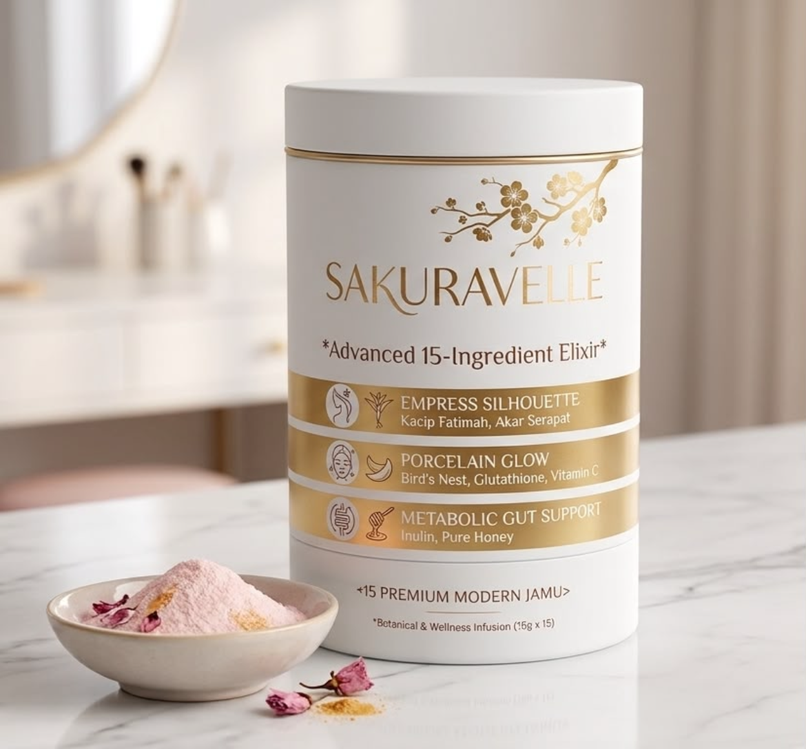 SAKURAVELLE LEGACY Premium Modern Jamu Elixir tub